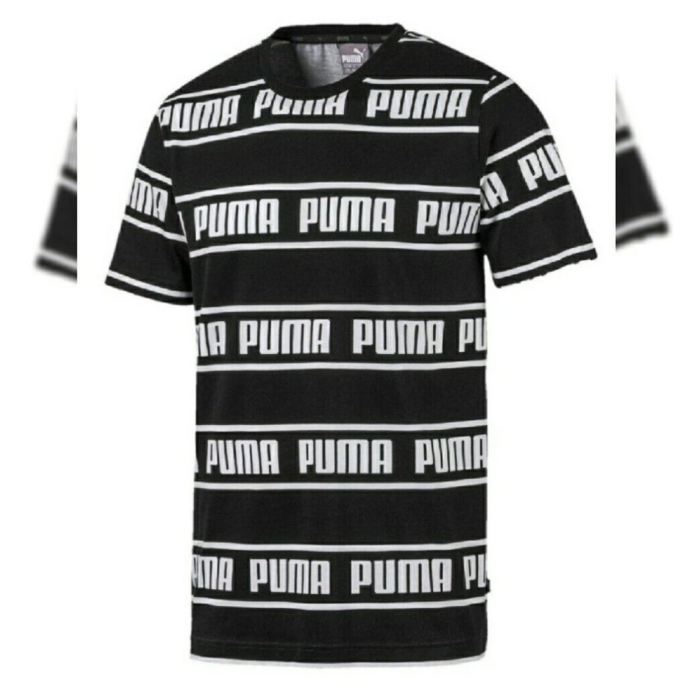 PUMA AUTHENTIC TSHIRT MEN AMPLIFIED TEE CREW NECK SHORT SLEEVE REGULARFIT SIZE L